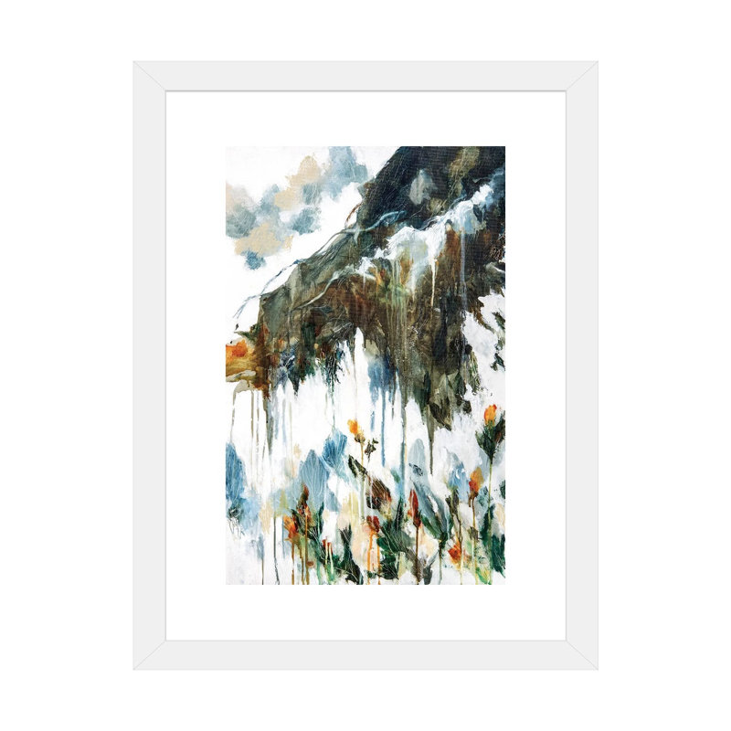 "Le rythme de vie" par Cristina dalla Valentina, impression d’art graphique, H 32 po x l 24 po x P 1 po, Papier encadré blanc