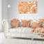 Coussin lombaire à motif fractal winter Abstract-30734808