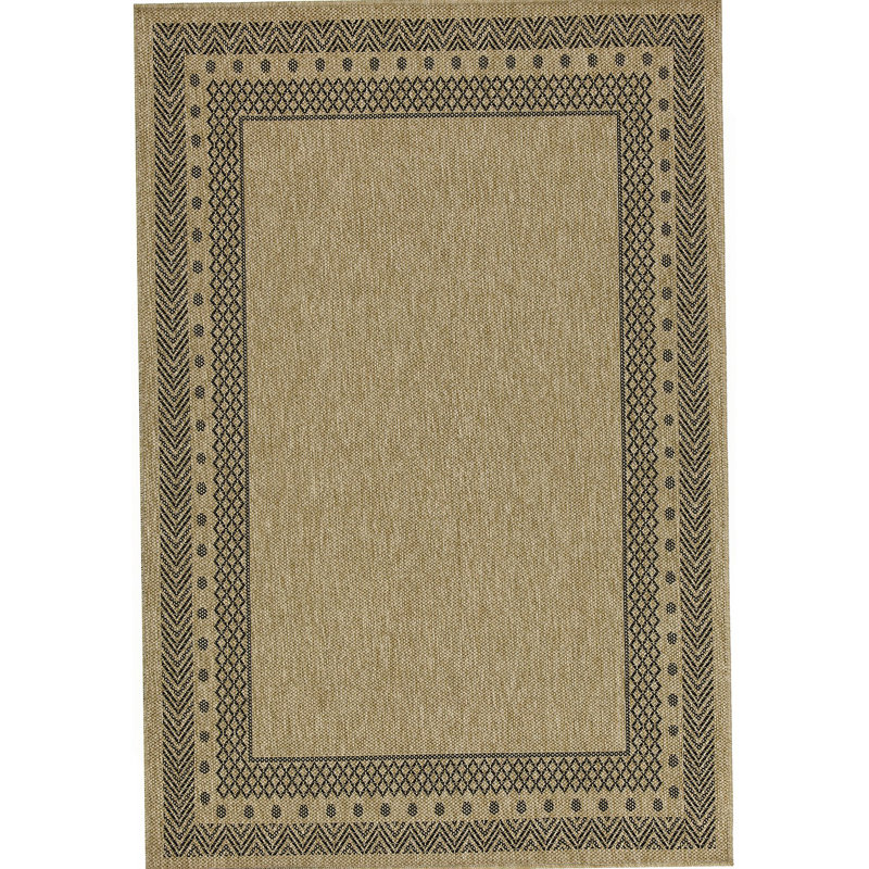 Earth Black Indoor/Outdoor Area Rug, Rectangle 7'10" x 10'3"