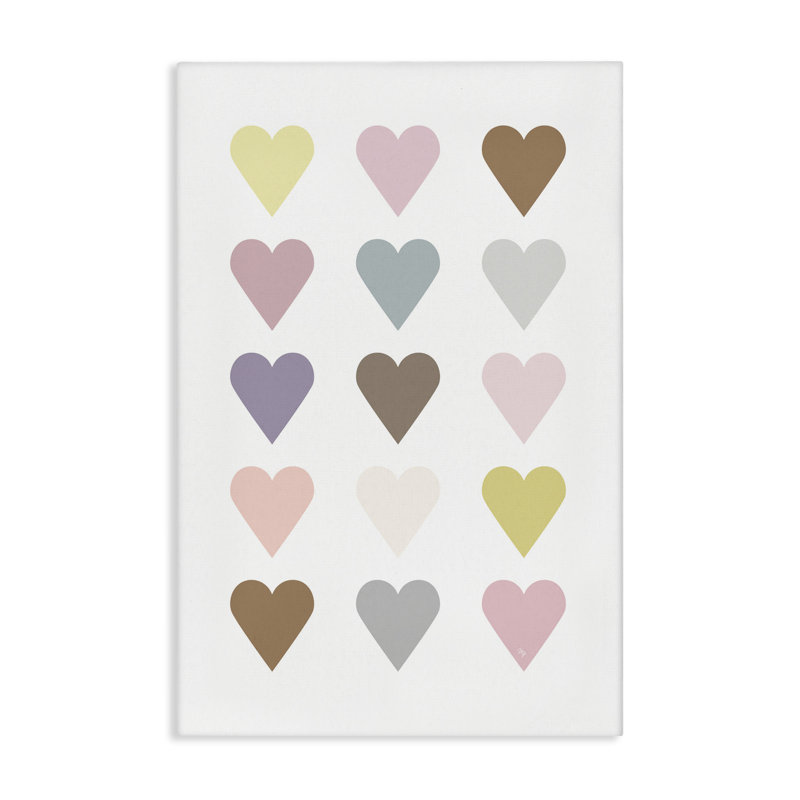 «Soft Soft Pastel Hearts» par Martina Pavlova, H 24 po x l 16 po