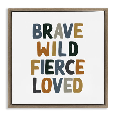 Brave sauvage féroce inspirant