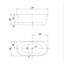 1700mm x 800mm Soaking Acrylic Bathtub