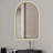 Arched LED Mirror for Bathroom,Time and temperature display, Backlight, Anti-Fog, Dimmable, with Three Color Temperatures- Modern Vanity Light Mirror, Perfect for over Sink,Black Frame-301686531
