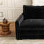 Coussin surdimensionné en velours côtelé à assise profonde pour tissu détendu avec 3 coussins