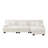 Luxury Sectional Couch - Oversized L Shaped Deep Seat Chenille White Living Room Furniture Modular With