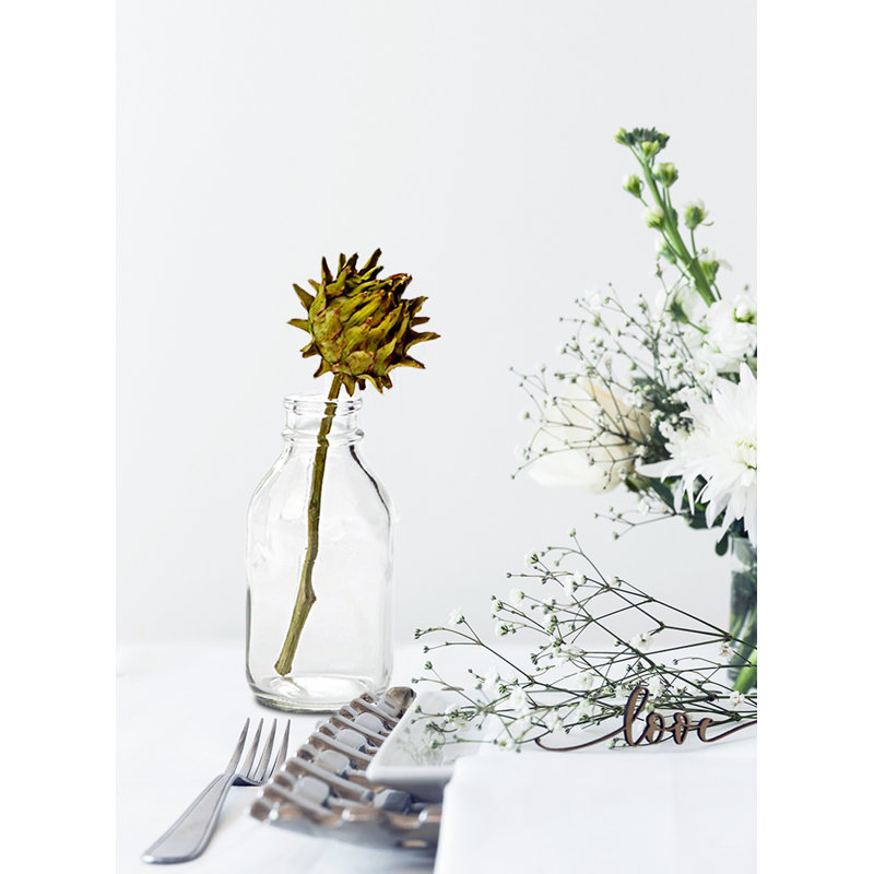 Mini vase de table à bud de lait Varghese
