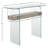 Kayley 39.4'' Glass Top Console Table-607793748