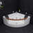59'' x 59.13'' Whirlpool Bathtub with Faucet