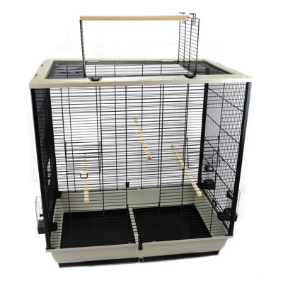 Budgie, Canary & Finch Cage – Waldorf Grey with Perches | Little Friends