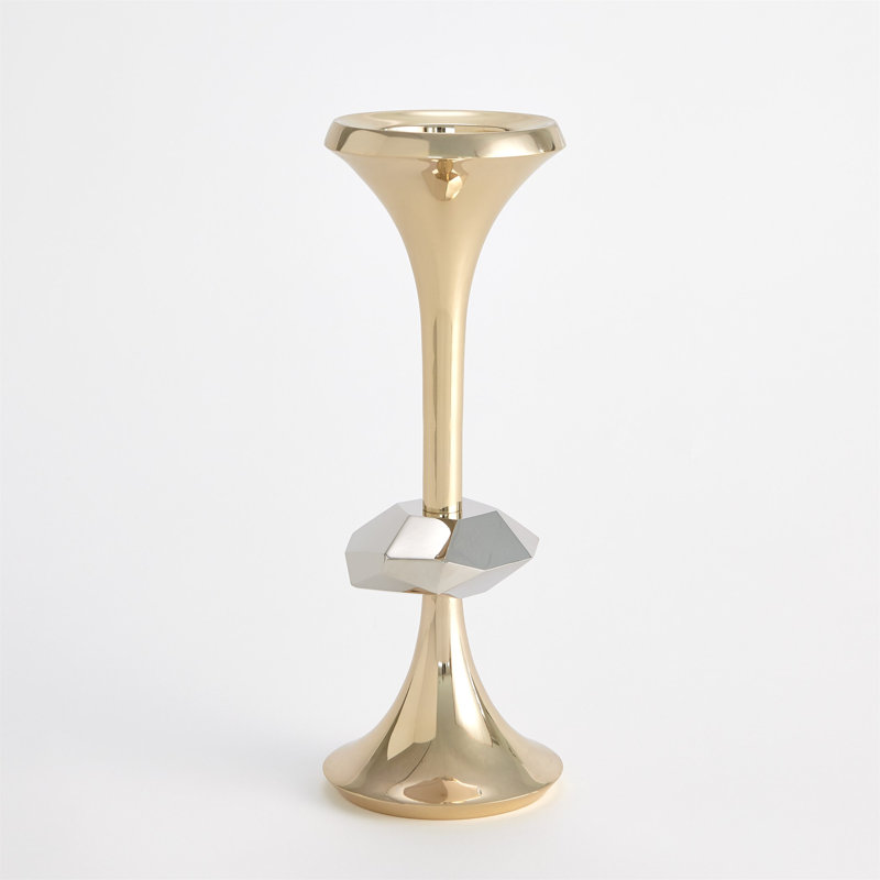 Gabriel Brass Candle Holder-Lg