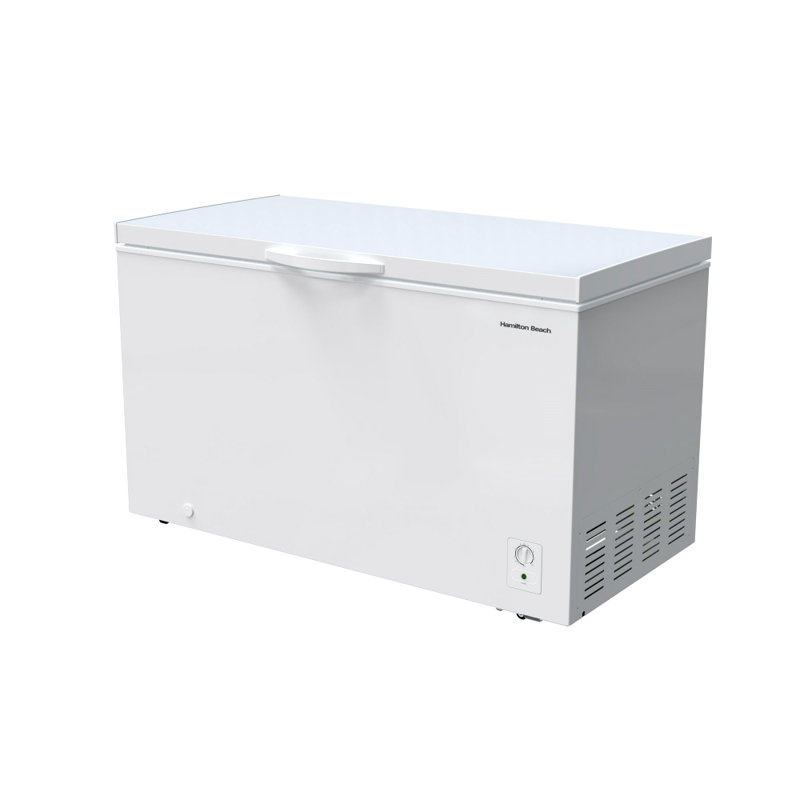 Hamilton Beach 14 Cu. Ft. Chest Freezer, Garage Ready Deep Freezer with Adjustable Thermostat, White