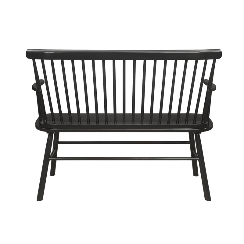 Chaise en bois noir 1pc, Noir