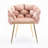 Modern Simple Leisure Velvet Single Sofa Chair Bedroom Lazy Person Household Dresser Stool Manicure Table Back Chair Pink-1294833316