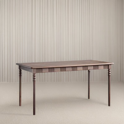 Rectangular solid wood simple dining table