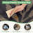 Shimeek Reversible Indoor/Outdoor Area Rug, Waterproof Plastic Outdoor Mat, Black&Brown,Rectangle 6' x 9'-17981000-12404663