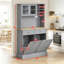 Armoire de rangement autoportante pour salle de bain, armoire de rangement pour couloir, armoire de cuisine, armoire de cuisine avec station de charge