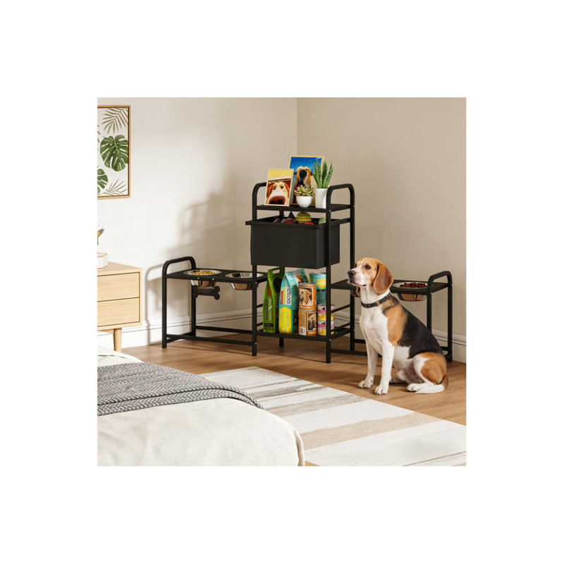 Pet Feeding Station,Height Adjustable Dog Bowl Stand
