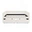 Grand lit de jour rembourré capitonné avec lit gigogne et 2 tiroirs de rangement, canapé-lit en tissu Boucle, beige, peu encombrant-107123856