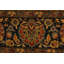 Tapis orange / rouge / bleu marine en laine noué à la main 7 pi 11 po x 10 pi 4 po Abagail