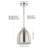 Beyarmudu 1 - Light Nickel Single Pendant