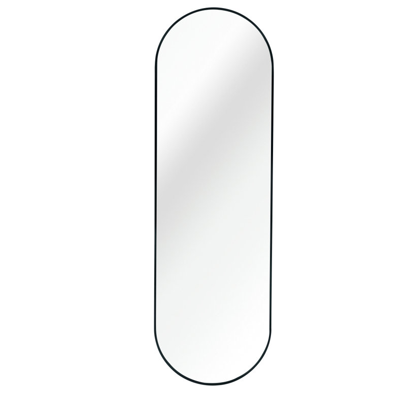 Miroir de salle de bain noir 63 po x 20 po, Noir
