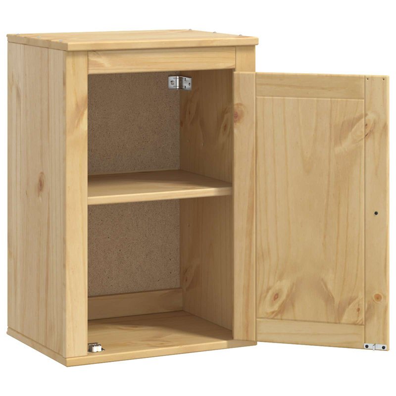 Vidaxl Cabinet With Storage SKI Honey Brown Solid Pine Wood Modern Furniture