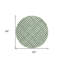 Tapis rond ivoire 8 po