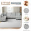 Canapé modulaire en forme de U Canapé modulaire rembourré en L de 125,2 po avec repose-pieds mobile et poches de rangement latérales-1618928657
