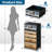 4 Drawer Dresser for Bedroom, Narrow Chest of Drawers, Wooden Top and Study Iron Frame 18"x37.5"-(WxH)