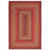 Burkleigh Farmhouse Braided Red Jute Area Rug