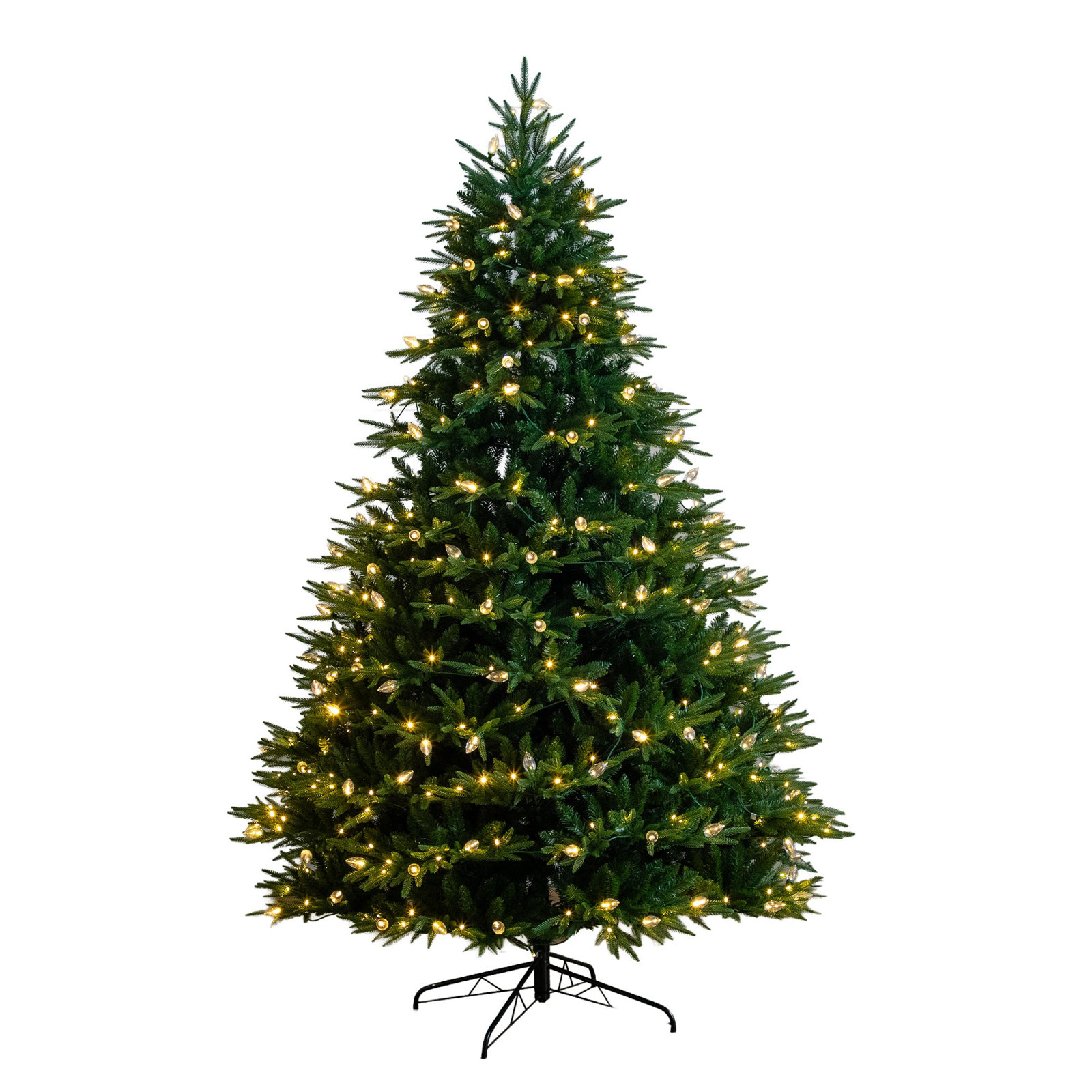 Pre-Lit Pine Christmas Tree, 8ft