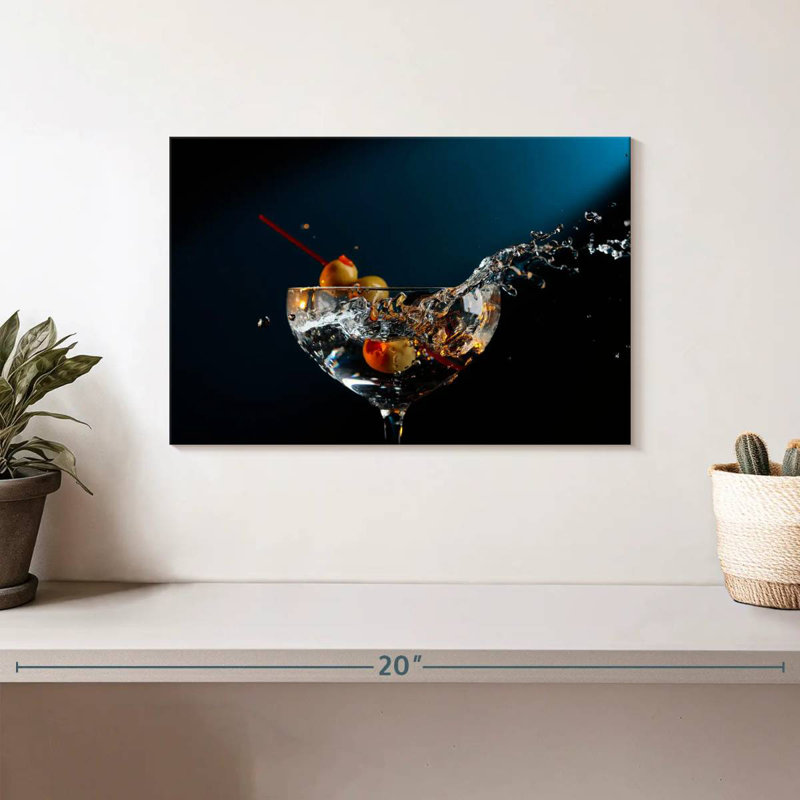 Yarlin Splash Martini, 8" H x 12" W