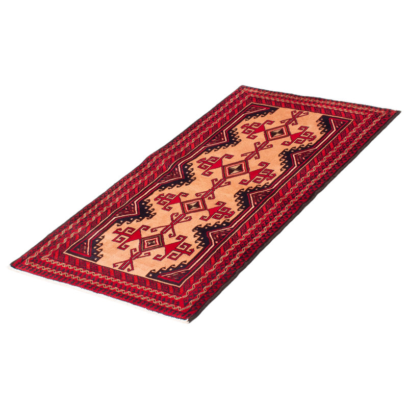 Tapis unique en laine noué à la main 3 pi 2 po x 5 pi 8 po nouvel âge Kalgoorlie