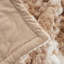 Luxueuse couverture en fausse fourrure multicolore Cozy Living Essential