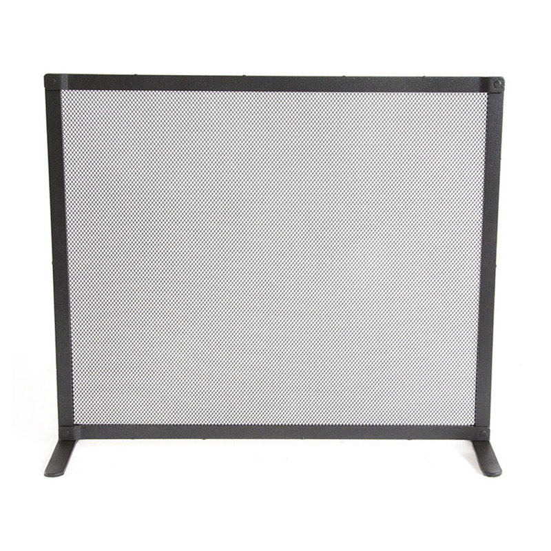 Victor Iron Fireplace Screen, 52cm H x 60cm W x 18cm D