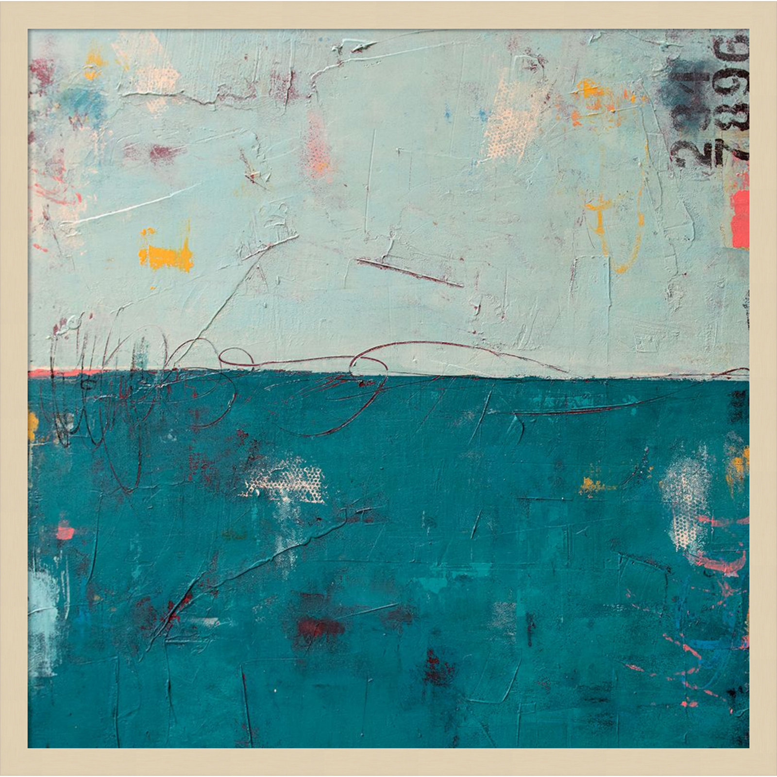 Blue Bay Hideaway Print by Erin Ashley, 25" H x 26" W, Brown