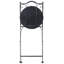 Set of 2 Garden Chairs COLLIO Metal Black