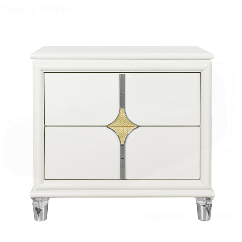 Table de chevet sophistiquée avec design élégant et rangement pratique