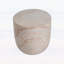 Outdoor and Indoor End Table with Elegant Travertine Finish,No assembly