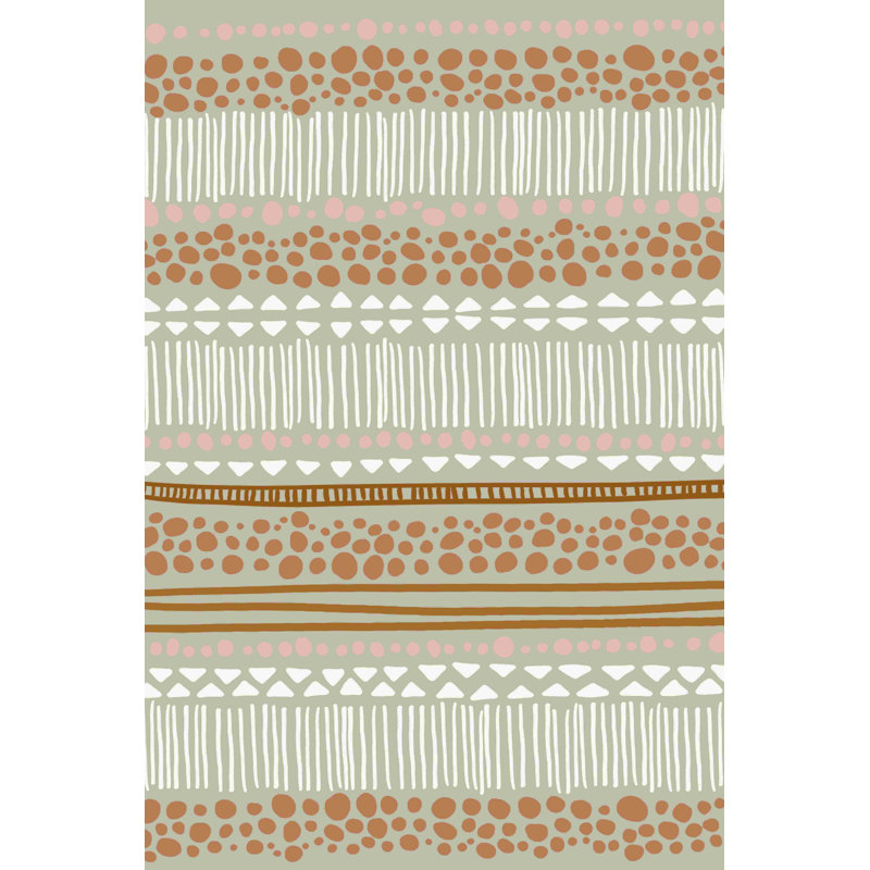 " Tribal Pattern 7 " Painting Print, 18" H x 12" W  