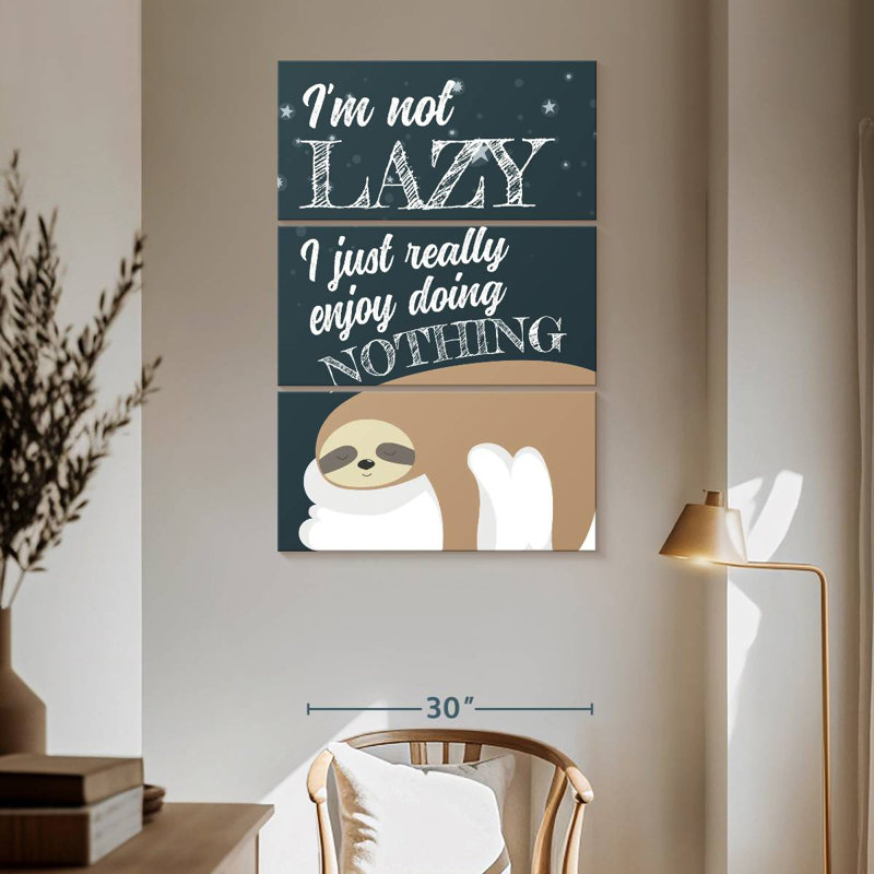 Tergel Funny Sloth, 65" H x 42" W