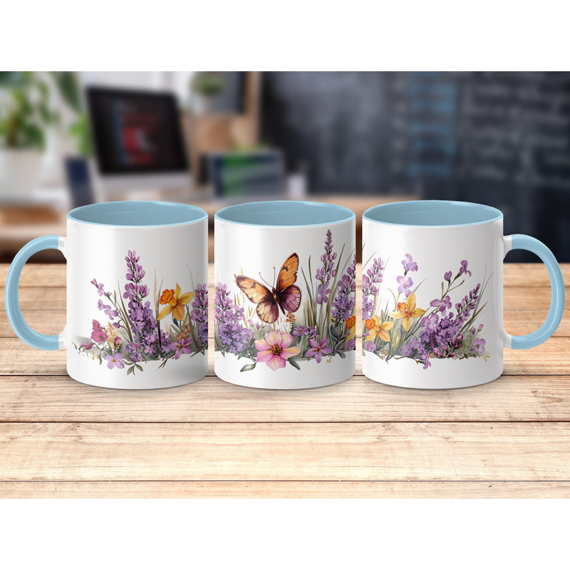 Ceramic Coffee Mug, Light Blue