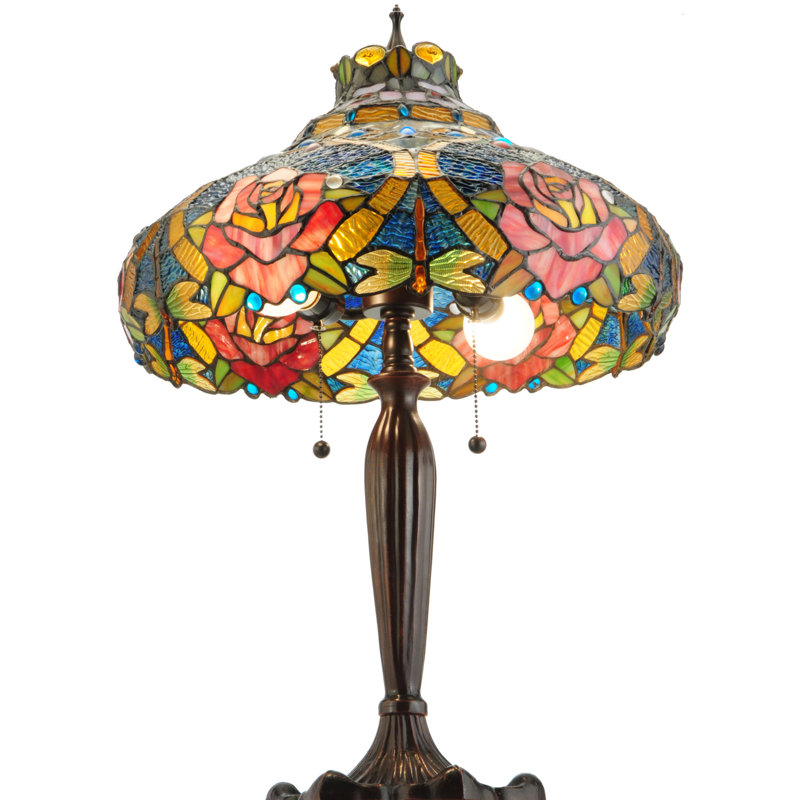 Dragonfly Rose 26" Table Lamp