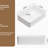 19X15 Inch Rectangular White Porcelain Ceramic Vessel Sink For Bathroom, Contemporary Aesthetic, To Wear, Us Standard Drainage Rectangle Above Counter Bathroom Sink, 19 Inch, Graceful And Generous