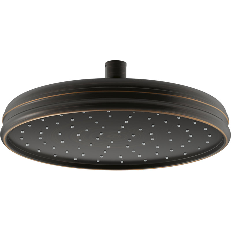 Traditional Round 10" Rainhead with Katalyst Air-Induction Spray, Oil Rubbed Bronze, 2.5 Gpm