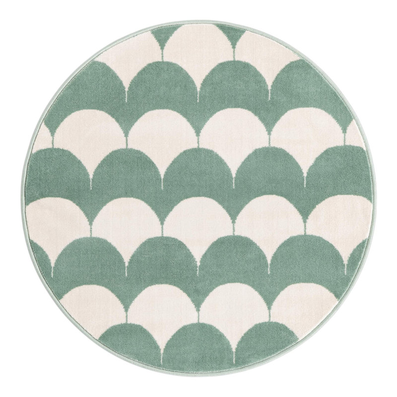 Unique Loom Arches Whimsy Kids Rug, Round 3'1"