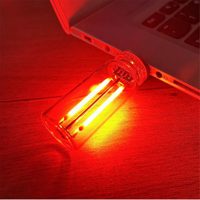 USB Touch Night Light Touchs-controlled Bedside Vehicle Lamp Ceramic LED Glass Bottle Creatives Romantic Mini