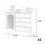 Armoire d'appoint simple de style nordique rétro-102481833