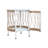 17.4" Outdoor Side Table Featuring Bohemian Appearance, - Rope And Glass For Patio Setting With Charm, Woven Tabletop Powder-Coated Frame Various Uses