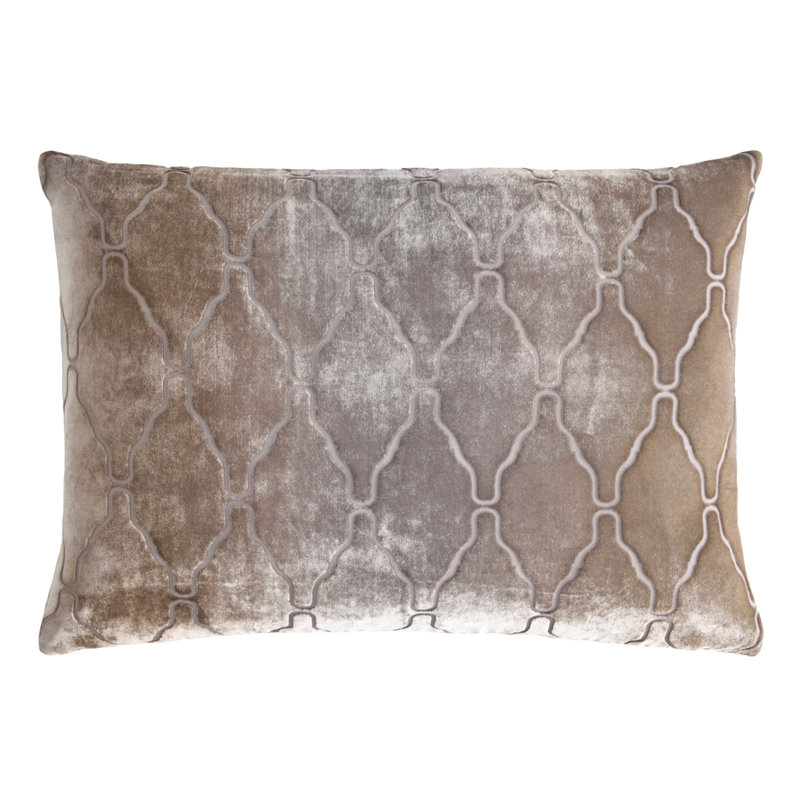Velvet Lumbar Pillow Cover & Insert, Coyote, Rectangle 14"H x 20"W